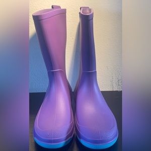 Kids Andy Slip-On Rain Boots - Cat And Jack Purple Size 3